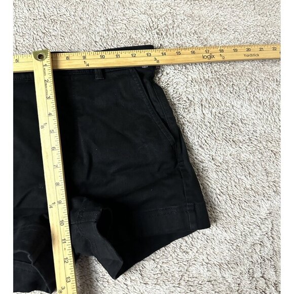 Everlane Women’s Utility Shorts Size 2 High Waisted Twill Black - Picture 4 of 9